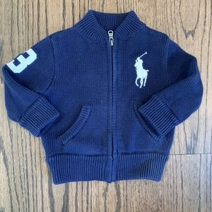 Ralph Lauren infant full zip sweater